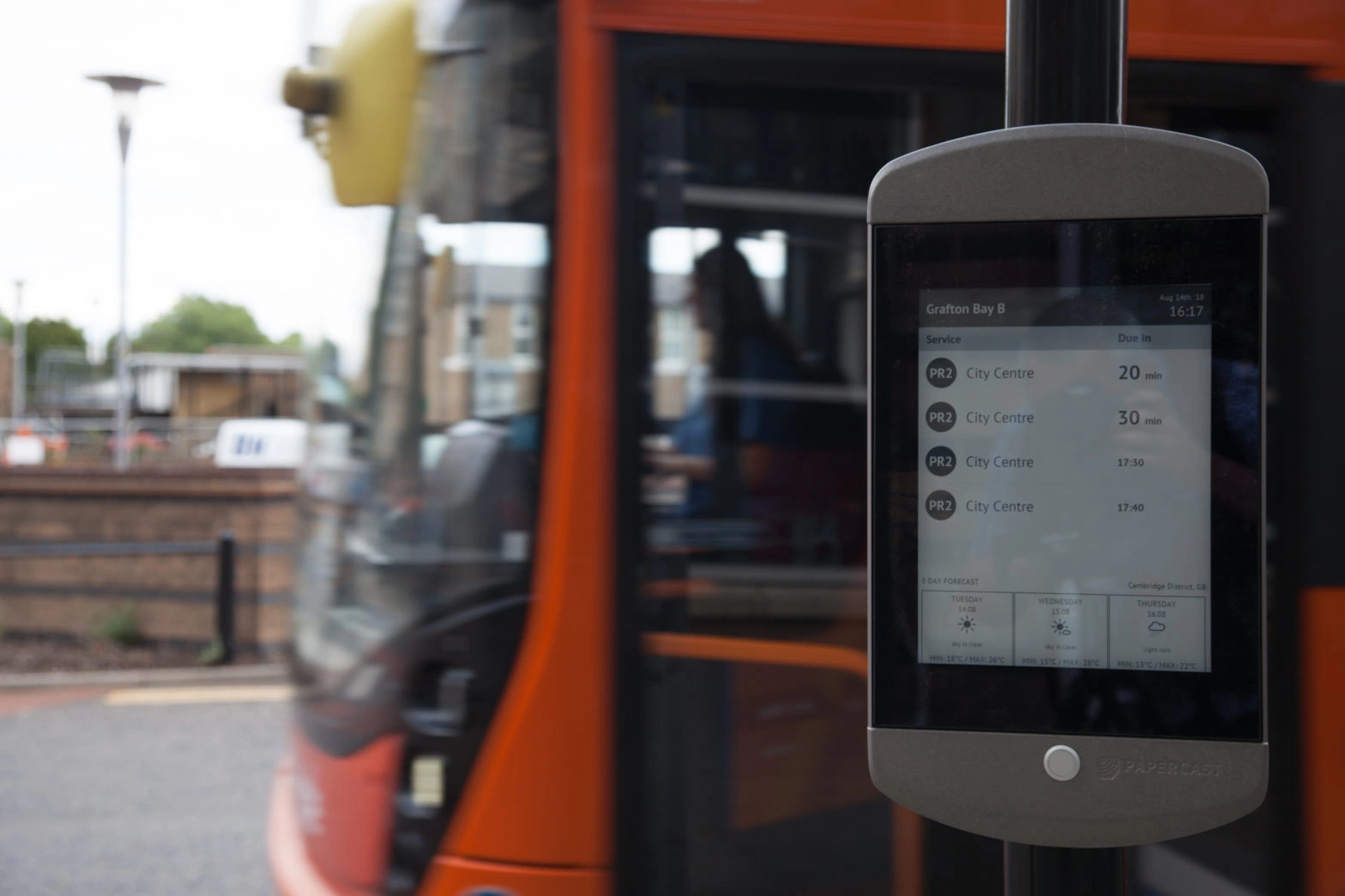 Tranzitup Driver Console screen detail